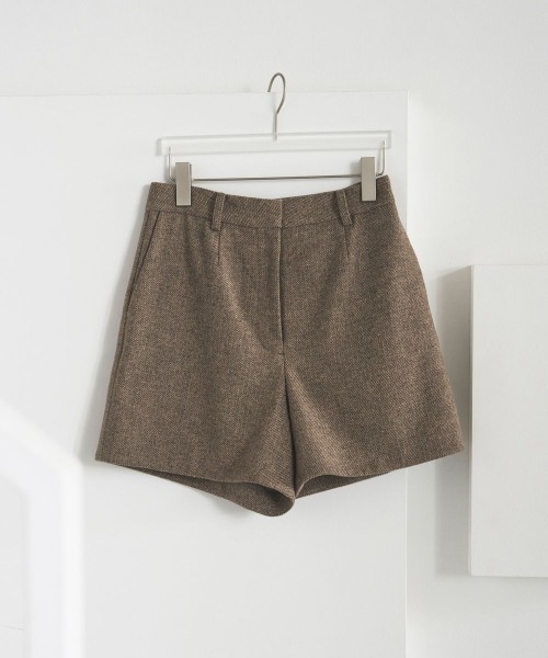 anuke(アンヌーク)の「anuke Herringbone Short Pants ヘリンボーンショートパンツ/62520728(その他パンツ・レディース・ベージュ/ブラウン・36/38)」の11枚目の写真