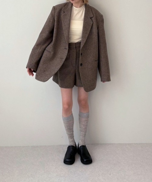 anuke Herringbone Short Pants ヘリンボーンショートパンツ/62520728