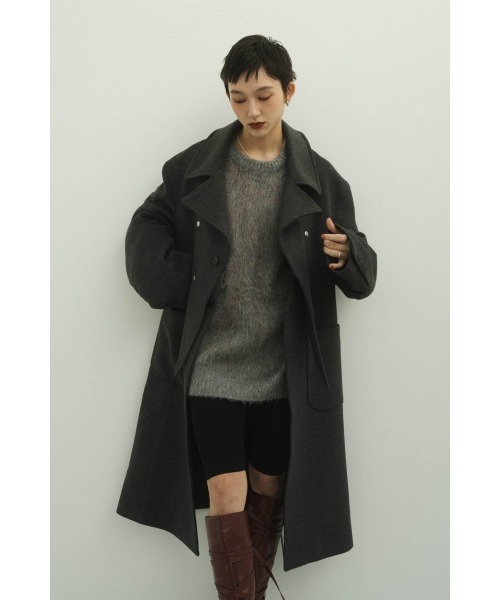 ジャケット・アウター Knuth Marf 2way accent collar long coat 2way accent collar long coat(unisex)/green | KNUTH MARF