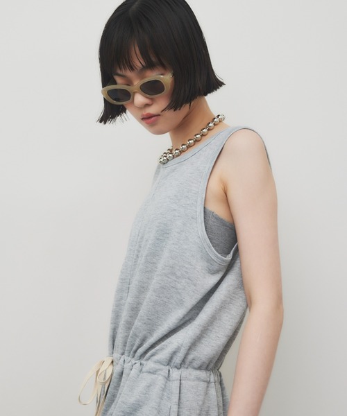 HANNE(アン)の「ベアバックスウェットジャンプスーツ(サロペット/オーバーオール・レディース・ネイビー/グレー・SMALL/MEDIUM)」の15枚目の写真