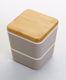 sankyo shokai（サンキョウショウカイ）の「くすみカラー 2段弁当箱 ランチボックス スクエアタイプ 四角（お弁当箱・キッズ）」