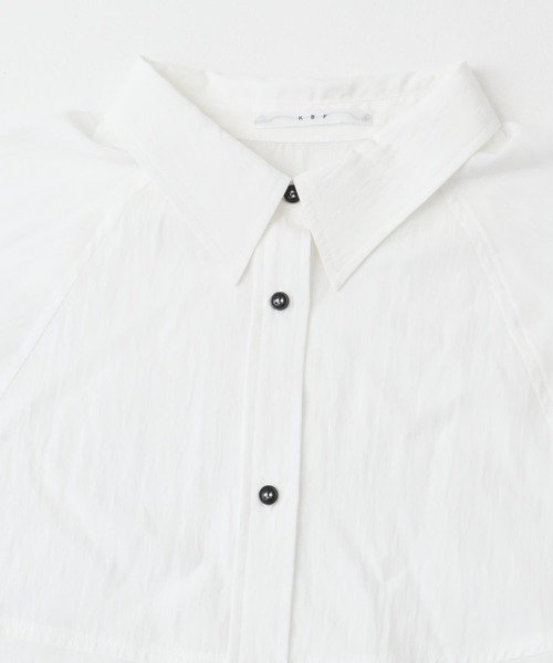 KBF(ケイビーエフ)の「マニッシュルーズシャツ(シャツ/ブラウス・レディース・オフホワイト/ピンク/ネイビー・ONE)」の11枚目の写真