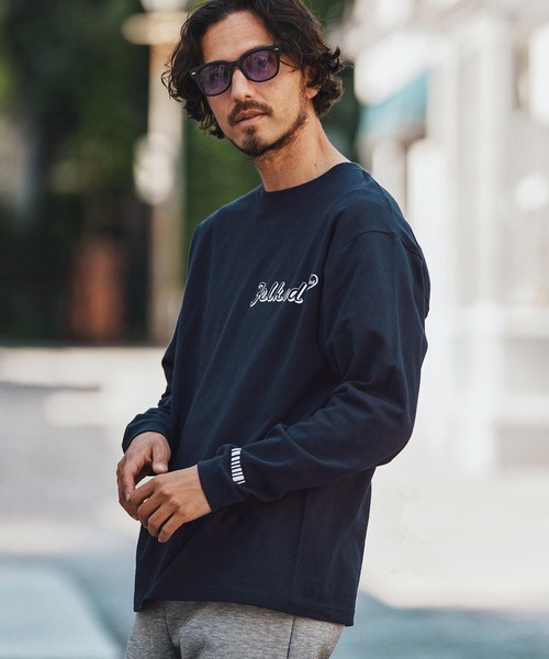 felkod(フィルコッド)の「mlt5271- Print Long Sleeve Tee ロングスリーブカットソー(Tシャツ/カットソー・メンズ・ブラック/トップグレー/ホワイト/ネイビー・S/M/L/XL)」の5枚目の写真