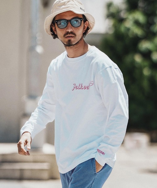 felkod(フィルコッド)の「mlt5271- Print Long Sleeve Tee ロングスリーブカットソー(Tシャツ/カットソー・メンズ・ブラック/トップグレー/ホワイト/ネイビー・S/M/L/XL)」の10枚目の写真