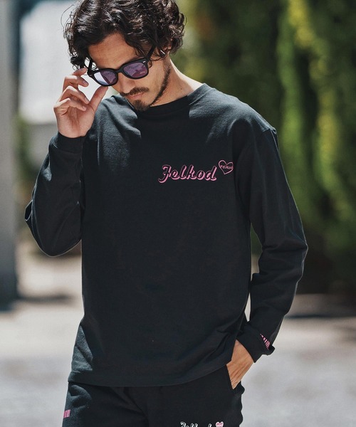 felkod(フィルコッド)の「mlt5271- Print Long Sleeve Tee ロングスリーブカットソー(Tシャツ/カットソー・メンズ・ブラック/トップグレー/ホワイト/ネイビー・S/M/L/XL)」の21枚目の写真