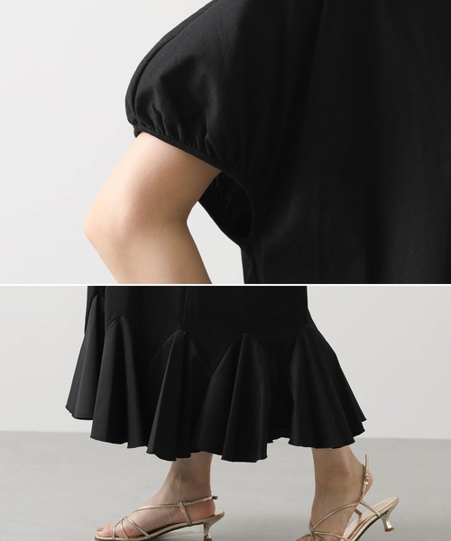 Torrazzo Donna（トラッゾドンナ）の「裾フレアカット２ＷＡＹワンピ（ワンピース・レディース・ブラック・FREE）」の16枚目の写真