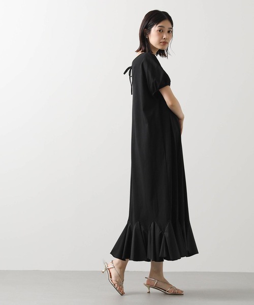Torrazzo Donna（トラッゾドンナ）の「裾フレアカット２ＷＡＹワンピ（ワンピース・レディース・ブラック・FREE）」の5枚目の写真