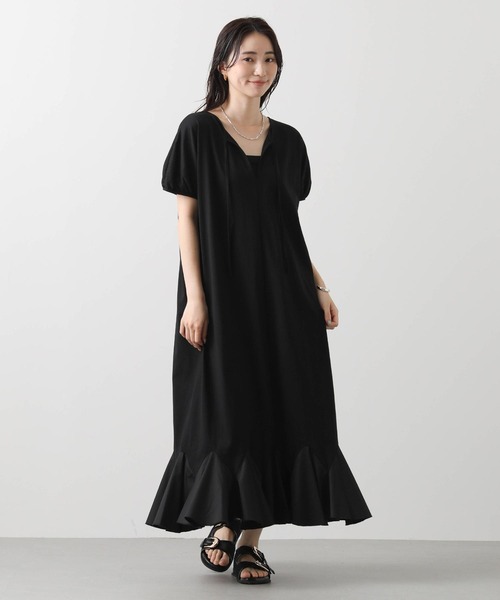 Torrazzo Donna（トラッゾドンナ）の「裾フレアカット２ＷＡＹワンピ（ワンピース・レディース・ブラック・FREE）」の20枚目の写真