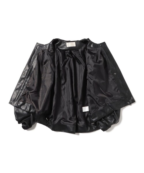 BEAMS HEART（ビームスハート）の「【WEB限定】フェイクレザー コクーン ブルゾン（ブルゾン・レディース・ブラック/ブラウン系その他2・FREE）」の11枚目の写真