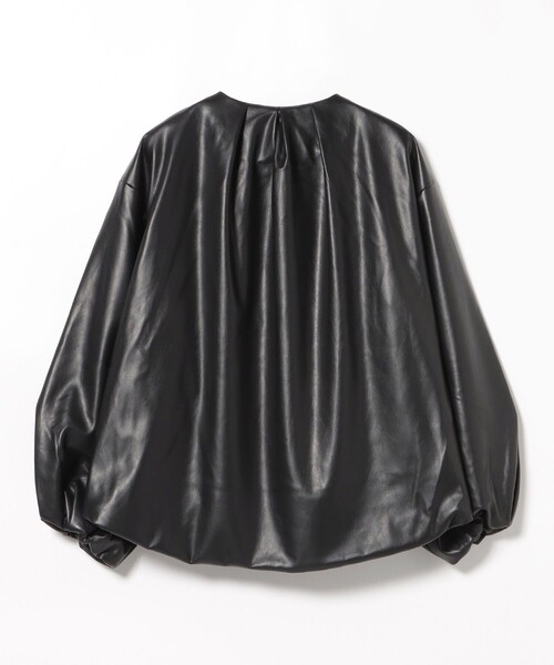 BEAMS HEART（ビームスハート）の「【WEB限定】フェイクレザー コクーン ブルゾン（ブルゾン・レディース・ブラック/ブラウン系その他2・FREE）」の12枚目の写真