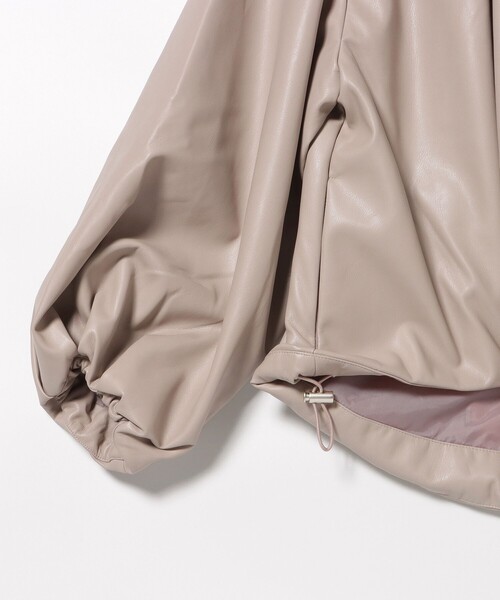 BEAMS HEART（ビームスハート）の「【WEB限定】フェイクレザー コクーン ブルゾン（ブルゾン・レディース・ブラック/ブラウン系その他2・FREE）」の16枚目の写真