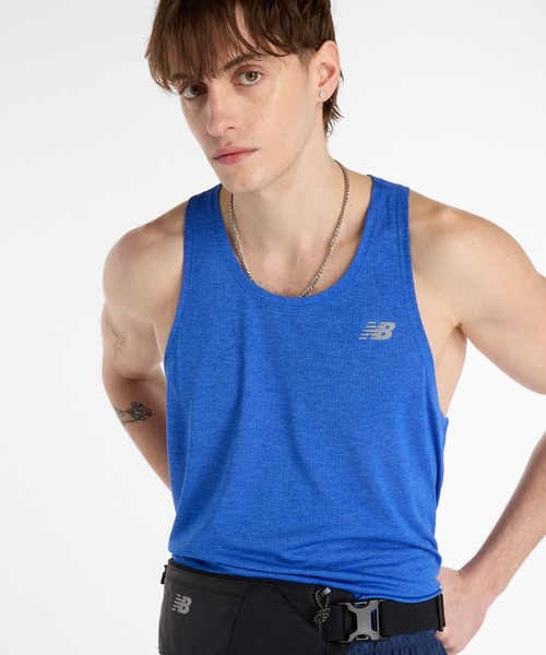 NEW BALANCE（ニューバランス）の「Athletics シングレット（タンクトップ・メンズ・ブルー・X-LARGE/LARGE/MEDIUM/SMALL）」の9枚目の写真