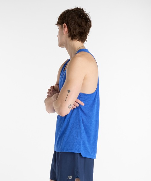 NEW BALANCE（ニューバランス）の「Athletics シングレット（タンクトップ・メンズ・ブルー・X-LARGE/LARGE/MEDIUM/SMALL）」の2枚目の写真