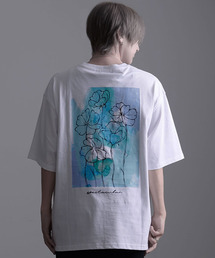 『CavariA/キャバリア』花デザイン半袖Tシャツ