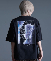 『CavariA/キャバリア』花デザイン半袖Tシャツ