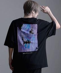 『CavariA/キャバリア』花デザイン半袖Tシャツ