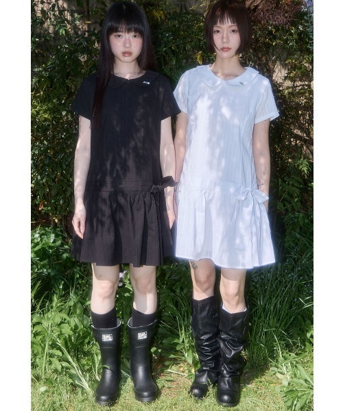 ☆韓国の人気☆【GLOWNY】☆G CLASSIC RIB MINI DRES.S☆ ☆韓国の人気☆【GLOWNY】☆G CLASSIC RIB MINI DRES.S