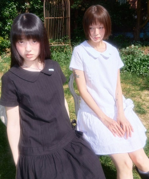 ★FANCY CLUB★ RIBBON LOW-RISE MINI DRESS A'GEM/9 × .kom 『FANCY CLUB/ファンシークラブ』 Ribbon Low