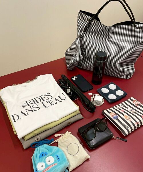 le.coeur blanc（ルクールブラン）の「完売【ブラック】再入荷★ナイロンパッカブルトート（トートバッグ・レディース・ブラック系その他/ブラック/グレー・FREE）」の6枚目の写真