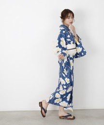 itto...（イット）の「簡単1人で着れる！綿セパレート浴衣2点セット（二部式浴衣+兵児帯）（浴衣）」