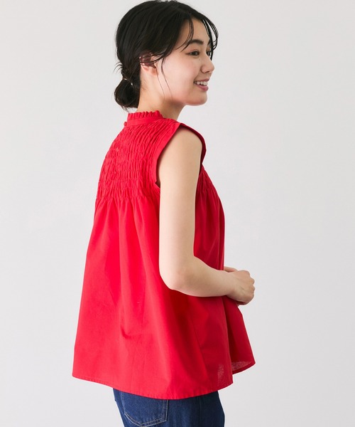 Jayro（ジャイロ）の「ギャザーノースリブブラウス（シャツ/ブラウス・レディース・レッド/ブラック/ホワイト/ブルー・FREE）」の21枚目の写真