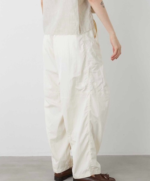 セール】【LA PEAU DE GEM】puckering nylon pants/パッカリング