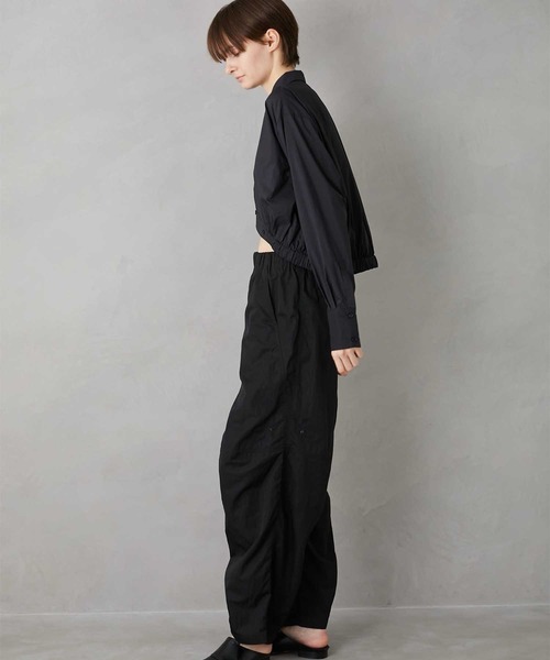 パンツ LAPEAUDEGEM puckering nylon pants セール】【LA PEAU DE GEM】puckering nylon pants/パッカリング