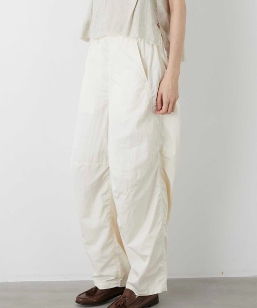 パンツ LAPEAUDEGEM puckering nylon pants セール】【LA PEAU DE GEM】puckering nylon pants/パッカリング