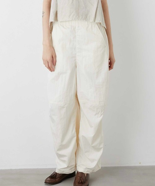 セール】【LA PEAU DE GEM】puckering nylon pants/パッカリング
