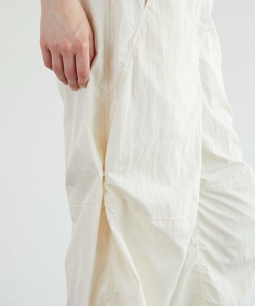セール】【LA PEAU DE GEM】puckering nylon pants/パッカリング