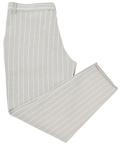 g-stage(ジーステージ)の「G-ZERO ダブルジャガード ストライプ サマーニットパンツ(その他パンツ・メンズ・ネイビー/ライトグレー系/ブラウン・46/48/50)」の2枚目の写真