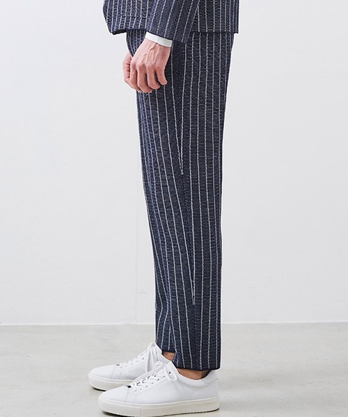 g-stage(ジーステージ)の「G-ZERO ダブルジャガード ストライプ サマーニットパンツ(その他パンツ・メンズ・ネイビー/ライトグレー系/ブラウン・46/48/50)」の13枚目の写真