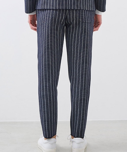 g-stage(ジーステージ)の「G-ZERO ダブルジャガード ストライプ サマーニットパンツ(その他パンツ・メンズ・ネイビー/ライトグレー系/ブラウン・46/48/50)」の14枚目の写真