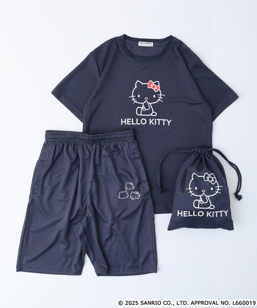 sanrio（サンリオ）の「サンリオキャラクターズ　プリントドライワッフル上下セット（ルームウェア/パジャマ・メンズ・ホワイト系その他/ピンク/パープル系その他/ホワイト×ネイビー/チャコール/ブラック/ブルーグレー/ピンクベージュ/エメラルド/ネイビー/カーキ系/ピンク系その他/ライトグリーン/チャコールグレー・L/LL/M）」の11枚目の写真