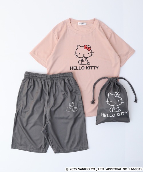 sanrio（サンリオ）の「サンリオキャラクターズ　プリントドライワッフル上下セット（ルームウェア/パジャマ・メンズ・ホワイト系その他/ピンク/パープル系その他/ホワイト×ネイビー/チャコール/ブラック/ブルーグレー/ピンクベージュ/エメラルド/ネイビー/カーキ系/ピンク系その他/ライトグリーン/チャコールグレー・L/LL/M）」の14枚目の写真