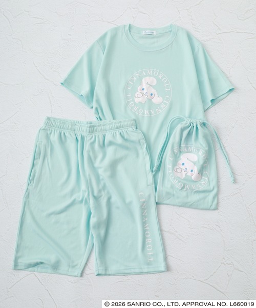 sanrio(サンリオ)の「サンリオキャラクターズ プリントドライワッフル上下セット(ルームウェア/パジャマ・メンズ・ホワイト系その他/ピンク/パープル系その他/ホワイト×ネイビー/チャコール/ブラック/ブルーグレー/ピンクベージュ/エメラルド/ネイビー/カーキ系/ピンク系その他/ライトグリーン/チャコールグレー/ダークグレー/グレイッシュベージュ/サックスブルー/ネイビー系・L/LL/M)」の13枚目の写真