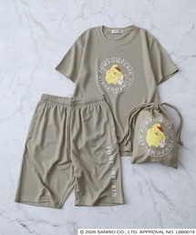 sanrio（サンリオ）の「サンリオキャラクターズ　プリントドライワッフル上下セット（ルームウェア/パジャマ）」