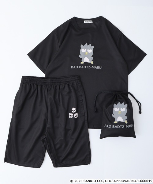 sanrio（サンリオ）の「サンリオキャラクターズ　プリントドライワッフル上下セット（ルームウェア/パジャマ・メンズ・ホワイト系その他/ピンク/パープル系その他/ホワイト×ネイビー/チャコール/ブラック/ブルーグレー/ピンクベージュ/エメラルド/ネイビー/カーキ系/ピンク系その他/ライトグリーン/チャコールグレー・L/LL/M）」の4枚目の写真