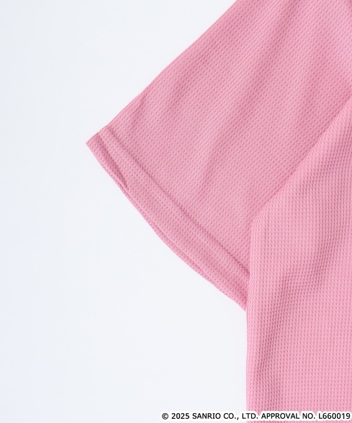 sanrio（サンリオ）の「サンリオキャラクターズ　プリントドライワッフル上下セット（ルームウェア/パジャマ・メンズ・ホワイト系その他/ピンク/パープル系その他/ホワイト×ネイビー/チャコール/ブラック/ブルーグレー/ピンクベージュ/エメラルド/ネイビー/カーキ系/ピンク系その他/ライトグリーン/チャコールグレー・L/LL/M）」の21枚目の写真