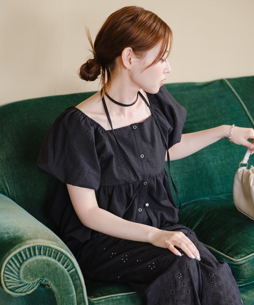 Kastane(カスタネ)の「【2WAY/4色展開】バルーンブラウス(シャツ/ブラウス・レディース・ブラック/ネイビー/ホワイト/ホワイト系その他・FREE)」の13枚目の写真