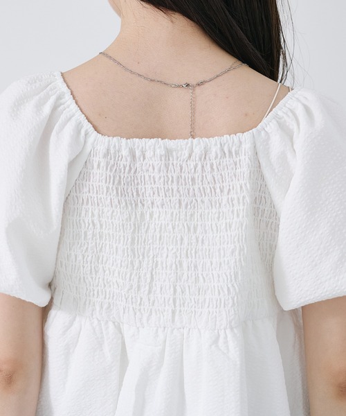 Kastane(カスタネ)の「【2WAY/4色展開】バルーンブラウス(シャツ/ブラウス・レディース・ブラック/ネイビー/ホワイト/ホワイト系その他・FREE)」の22枚目の写真