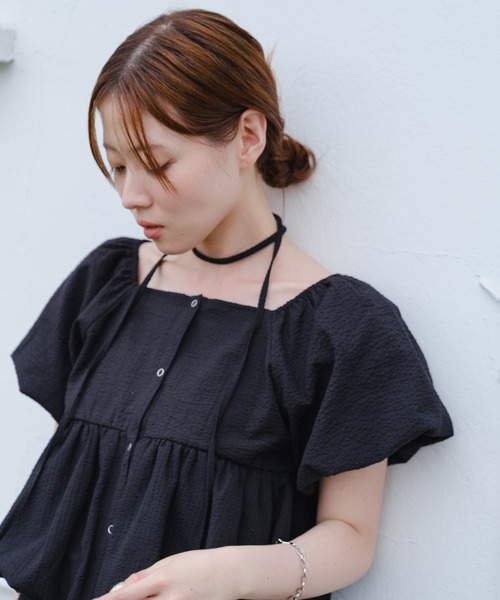 セール】【2WAY/4色展開】バルーンブラウス（シャツ/ブラウス