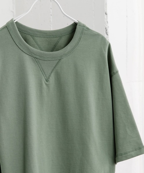 SENSE OF PLACE by URBAN RESEARCH（センスオブプレイスバイアーバンリサーチ）の「ライトスウェットショートスリーブTシャツ（Tシャツ/カットソー・メンズ・オートミール/ミント/ブラウン/チャコールグレー・MEDIUM/LARGE）」の4枚目の写真