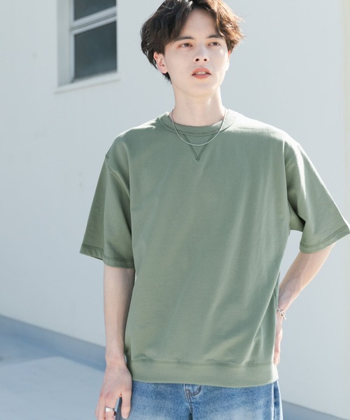 SENSE OF PLACE by URBAN RESEARCH（センスオブプレイスバイアーバンリサーチ）の「ライトスウェットショートスリーブTシャツ（Tシャツ/カットソー・メンズ・オートミール/ミント/ブラウン/チャコールグレー・MEDIUM/LARGE）」の13枚目の写真