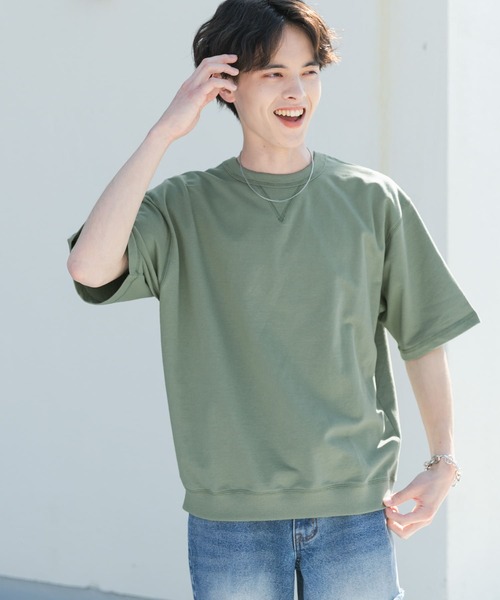 SENSE OF PLACE by URBAN RESEARCH（センスオブプレイスバイアーバンリサーチ）の「ライトスウェットショートスリーブTシャツ（Tシャツ/カットソー・メンズ・オートミール/ミント/ブラウン/チャコールグレー・MEDIUM/LARGE）」の14枚目の写真