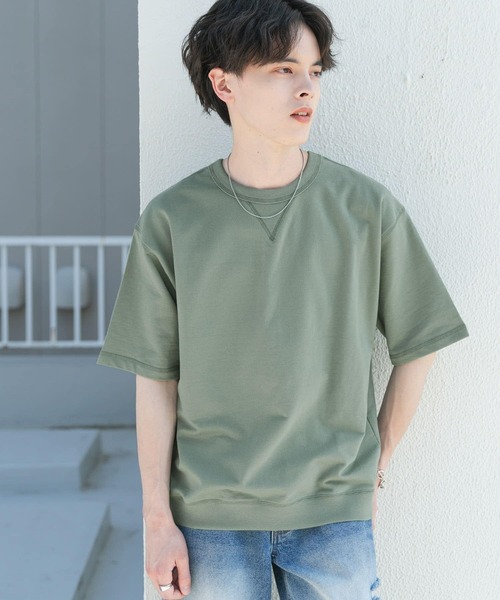 SENSE OF PLACE by URBAN RESEARCH（センスオブプレイスバイアーバンリサーチ）の「ライトスウェットショートスリーブTシャツ（Tシャツ/カットソー・メンズ・オートミール/ミント/ブラウン/チャコールグレー・MEDIUM/LARGE）」の15枚目の写真