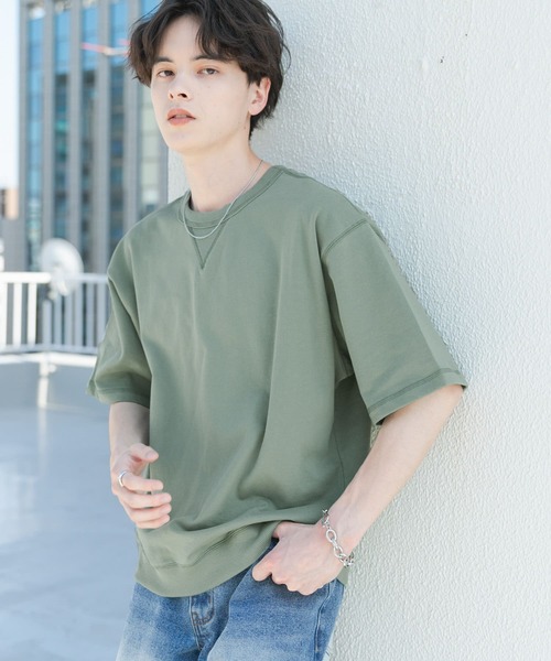 SENSE OF PLACE by URBAN RESEARCH（センスオブプレイスバイアーバンリサーチ）の「ライトスウェットショートスリーブTシャツ（Tシャツ/カットソー・メンズ・オートミール/ミント/ブラウン/チャコールグレー・MEDIUM/LARGE）」の17枚目の写真