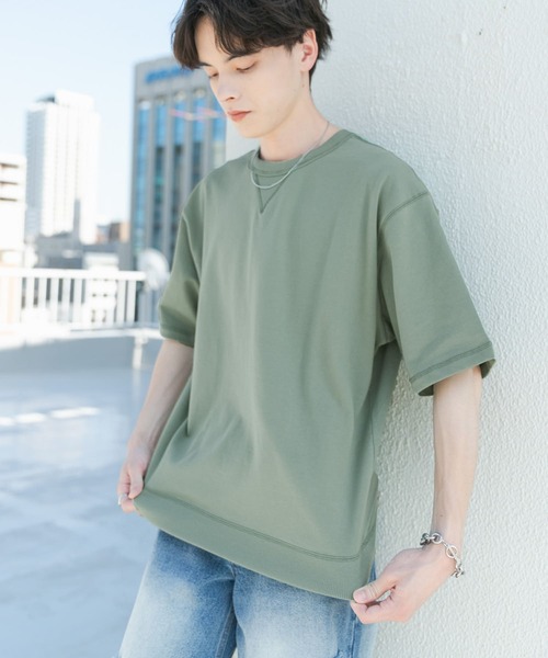 SENSE OF PLACE by URBAN RESEARCH（センスオブプレイスバイアーバンリサーチ）の「ライトスウェットショートスリーブTシャツ（Tシャツ/カットソー・メンズ・オートミール/ミント/ブラウン/チャコールグレー・MEDIUM/LARGE）」の18枚目の写真