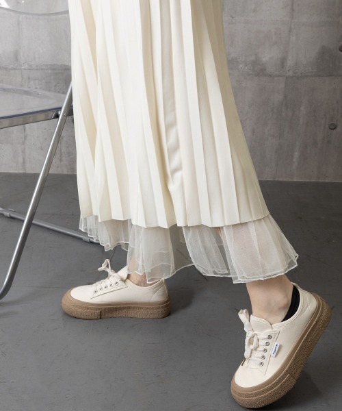 Miniministore（ミニミニストア）の「チュールスカート韓国風マーメイドスカート（スカート・レディース・ブラウン/ピンク/ブラック/アイボリー・FREE）」の8枚目の写真
