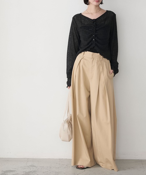 boohoo ブーフー＊ リラックスフィット モトニットジョガー set Munsingwear ダンボールニットポンチハイブリッドカットソー